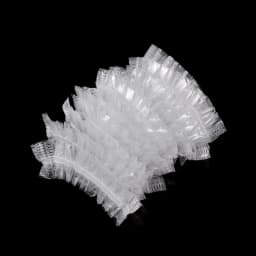 100Pcs Transparent Disposable Ear Cover Waterproof One-off Earmuffs Ear Protector Caps Plastic Bag Bath Shower Hair Dyeing Tool