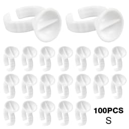 Microblading Glue Eyelash Extension Tattoo Ink Pigment Pallet Finger Ring Holder