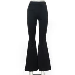 Solid Black Woman Pants Slim Fitting High Waisted Streetwear Casual Flare Pants Women Clothes Full Length Capri Trouser