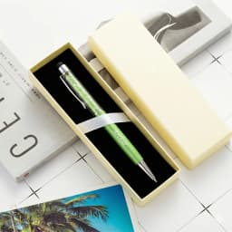 Custom Engraved Name Crystal Stylus Pen Metal Touch Screen Pen with Gift Box, Personalized Gift for Birthday Wedding Christmas