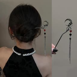 Retro Elegant Ancient Style Butterfly Tassel Hair Stick For Women Girls Classical Hairpin Chinese Cheongsam Hair Accessories