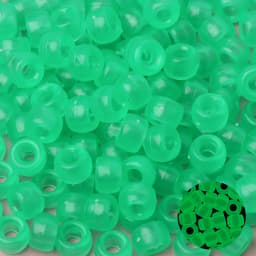 100pcs Luminous Pony Beads 6x9mm Acrylic Beads Big Hole Spacer Beads For Diy Craft Jewelry Charms Bracelets Making Hair Supplies
