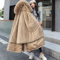 2025 Winter Jacket Women Parkas Thick Warm Fur Lining Long Parka Female Windbreakers Hooded Padded Coat Distachable Outwear 6XL