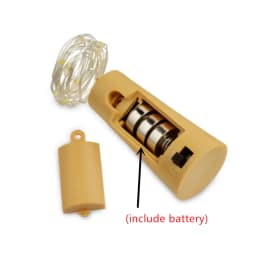 10pcs 2M 20LED Lamp Cork Shaped Bottle Stopper Light Glass Wine LED String Lights For Bar Xmas Wedding Home Decoration 9 Colors