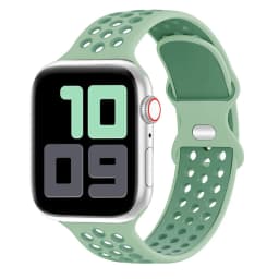 Sport Strap for Apple Watch Band 44mm 40mm 42-38-41mm 45 mm Air-hole Silicone Bracelet iWatch Series 9/8/7 6 SE 5 Ultra 2 49mm