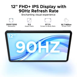 DOOGEE Tab E3+ Tablet 32GB 256GB 12" 2K Display Android 15 Helio G100 8800mAh Battery Gemini AI Smart Pad TabletPC