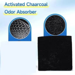 20pcs Odor Filter Refills Fit for EKO Trash Can with Built in Compartment Activated Charcoal Deodorizer Strong Charcoal Odor