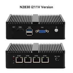 Intel Celeron J1900 N2830 Mini PC Firewall Appliance with 4xi225V I226V NIC 1xHDMI Computer Support Pfsense OPNsense Soft Router