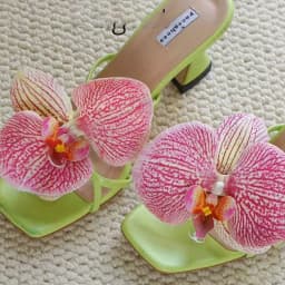 1 Pair Simulation Coloful Thai Fairy Butterfly Flower Shoe Buckles Butterfly Orchid Phalaenopsis Shoe Flower Sandals