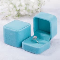 10pcs Felt Fabric Ring Box Jewelry Packaging Box Diamond Ring Earrings Storage Box Jewelry Gift Packaging Box 5.5X5X4cm