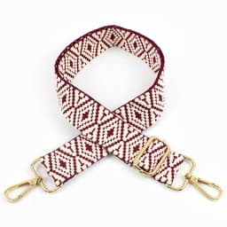 1Pc 38mm Jacquard Canvas Bag Strap for Women's Handbag Replace Handle 75~130cm Adjust Shoulder Straps Crossbody Bags Accessories