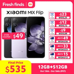 Xiaomi MIX Flip Smartphone Global Version New Snapdragon 8 Gen 3 CPU 512GB ROM 50MP Leica Camera Foldable Display NFC