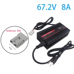 OHRIJA 67.2V 8A Charger Smart Aluminum Case Is Suitable For 16S 59.V OLED Dispay Li-ion Lipo Battery OLED Display Fast Charger