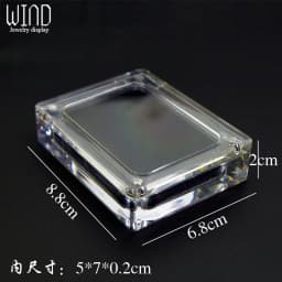 Creative Transparent Jewelry Display Box Necklace Pendant Case Acrylic Showing Case Holder Jewelry Gift Box Trinket Box