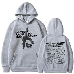 Hit Me Hard and Soft Do You Know To How Bend Red Hoodies Men's Women Fashion Hooded Sweatshirts Oversized Long Sleeve Pullovers