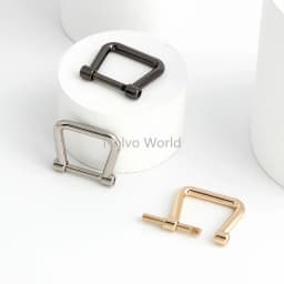 4/20/100PCS Metal Removable Shackle Screw Clasp For DIY Leather Craft Bags Strap Webbing D Ring Buckle With Screws Accessories