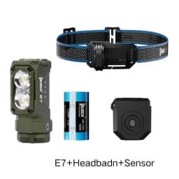 WUBEN E7 Best Rechargeable Headlamp 1800 lumens Include One 26650 Battery-Green