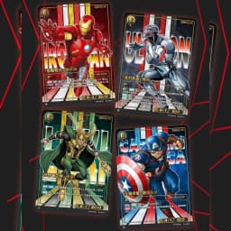 Genuine Marvel The Avengers Super Hero Battle Card Anime BP-01 TCG Standard Booster Pack Game Battle Collection Card Toy Gift
