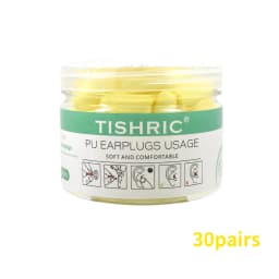 TISHRIC Earplugs Soft Sponge Ear Plugs Noise Reduction Sleeping Earplug Travel Noise Reduction Rate 35.5db Sound Insulation
