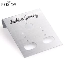 100pcs/lot Plastic DIY Jewelry Display Accessories Earring Hanging Card Earring Stud Showing Holder Card Showcase
