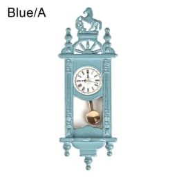 1pc 1:12 Dollhouse Miniature Wall Clock Play Doll House Miniaturas Home Decor Accessories Toy Pretend Play Furniture Toy