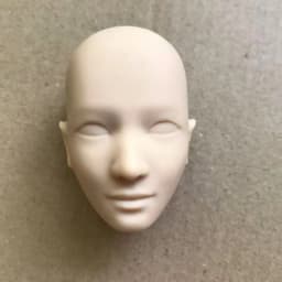 MENGF FR Color Bald Doll Heads Small Defectives With Black Dots Doll Heads Japan White Pink Beige Hungarian Latin Skin Doll Part