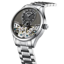 Flying Tourbillon Full Skeleton Design Sapphire Glass & Fine Steel Strap - Waterproof, Luminous Business Watch Customize Logo