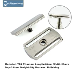 KAMPFE Men's Safety Shaver Head TC4 Titanium CNC Precision Milling Boyfriend Gift
