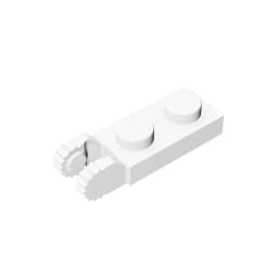MOC PARTS GDS-821 PLATE 1X2 W/FORK/VERTICAL/END Single side hinged plate (teeth) compatible with lego 44302 children's toys