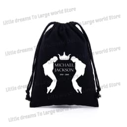 Michael Jackson Drawstring Bag Graphic Figure Print Pockets Gifts Bags Portable Jewelry Storage Pouches Men Women Packing Bags