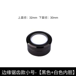 Jewelry Storage Box Gemstone Box Metal Plating Transparent Round Rotating Surface Bare Stone Color Diamond Display Box
