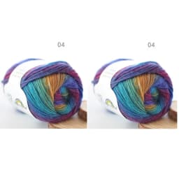 100% Wool Yarn Rainbow Color for Hand Knitting Crochet Plush Thickness Lanas Thread DIY Soft Scarf Shawl Sweater