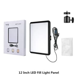 8/12 Inch LED Photography Video Panel Light Photo Studio Lighting Kit For Shoot Live Streaming Youbube With Tripod Stand