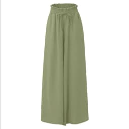 Spring and Summer Women's Trousers Elastic Waist Solid Color Fashion High Waist Simple Versatile Basic Pants
