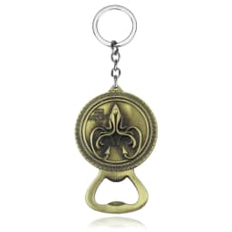 Dragon House Keychain Targaryen Dragon Shape Keyring for Fan Collection Accessories Friends Gift