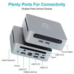 GenMachine Ryzen 7 7730U Mini PC AMD Ryzen Dual Channel DDR4 3200T/s 16GB 500GB PCIe4.0 SSD WiFi6 BT5.2 diy Gaming Computer