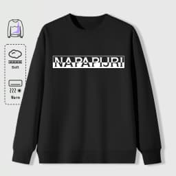 Misaligned Artistic Letters Printed Sweatshirts Men Soft Vintage Pullovers Street Oversize Top Unisex Autumn Casual Clothes