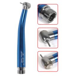 Dental High Speed 2/4Hole Clean Standard/Big Head Handpiece Push Button Air Turbine NSK Style Fit ISO Burs 1.6mm