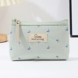 Instagram Style Canvas Makeup Bag Printed Women's Portable Student Pencil Case Travel Storage Toiletries Bag
