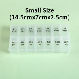 New Travel Pill Case Weekly Portable Organizer Box 7 Days 14 Grids Pills Container Storage Tablets Vitamins Medicine Fish Oils