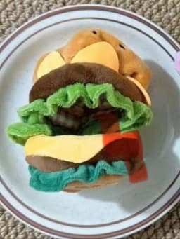 10/20cm Hamburger‑Style Doll Clothes, Outfit Replacement for Plush Dolls, Pretend‑Play Doll Dressing Accessories