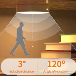 USB Night Light Motion Sensor Light LED Lamp With Switch Rechargeable Inductor Lights For Kitchen Stairs Hallway Closet Bedroom