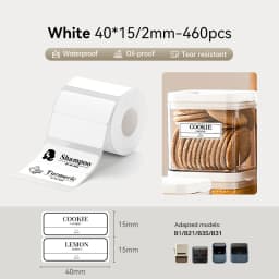 3 Rolls NIIMBOT B21 B3S B1 B31 Thermal Label Clothing Price Food Self-adhesive Tag Waterproof Smart Office Pocket Printer Label