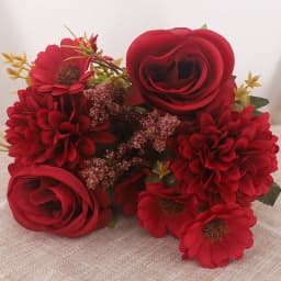 Artificial Flowers Autumn Roses Silk Hydrangea Daisies Home Table Bouquet Decoration Wedding Bridal Christmas Fake Flower Decor