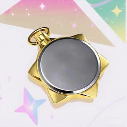 Necklace Pocket Watch, Creative Hexagonal Star Hanging Quartz Watch, Sailor Moon Crystal Star Pocket Watch