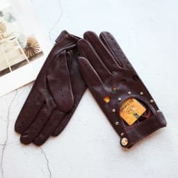 Women's Summer Leather Full Finger Gloves Unlined Thin Fashion Spring Autumn Motorcycle Riding Sheepskin Driving