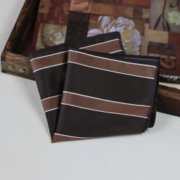 24cm Elegant Brown Pocket Square Mens Polyester Block Paisley Soft Handkerchief Wedding Party Suit Accessories Cravat Neckwear