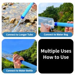 Outdoor Mini Water Filter Straw Camping Purification Portable Hiking Water Purifier for Survival or Emergency Supplies