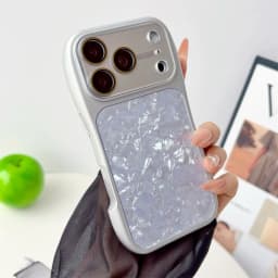 Colorful Shell Pattern Glitter Phone Case For iPhone 18 17 16 15 14 13 Pro Max Shockproof Cover with Camera Control Slide Button