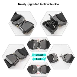 Nylon Braided Tactical Belt Men's Outdoor Quick Release Buckle Military Belt Casual Training Hunting Golf Trouser Waist Belt